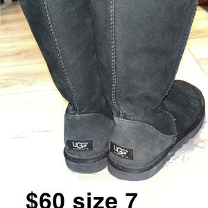 UGG Black Suede Boots